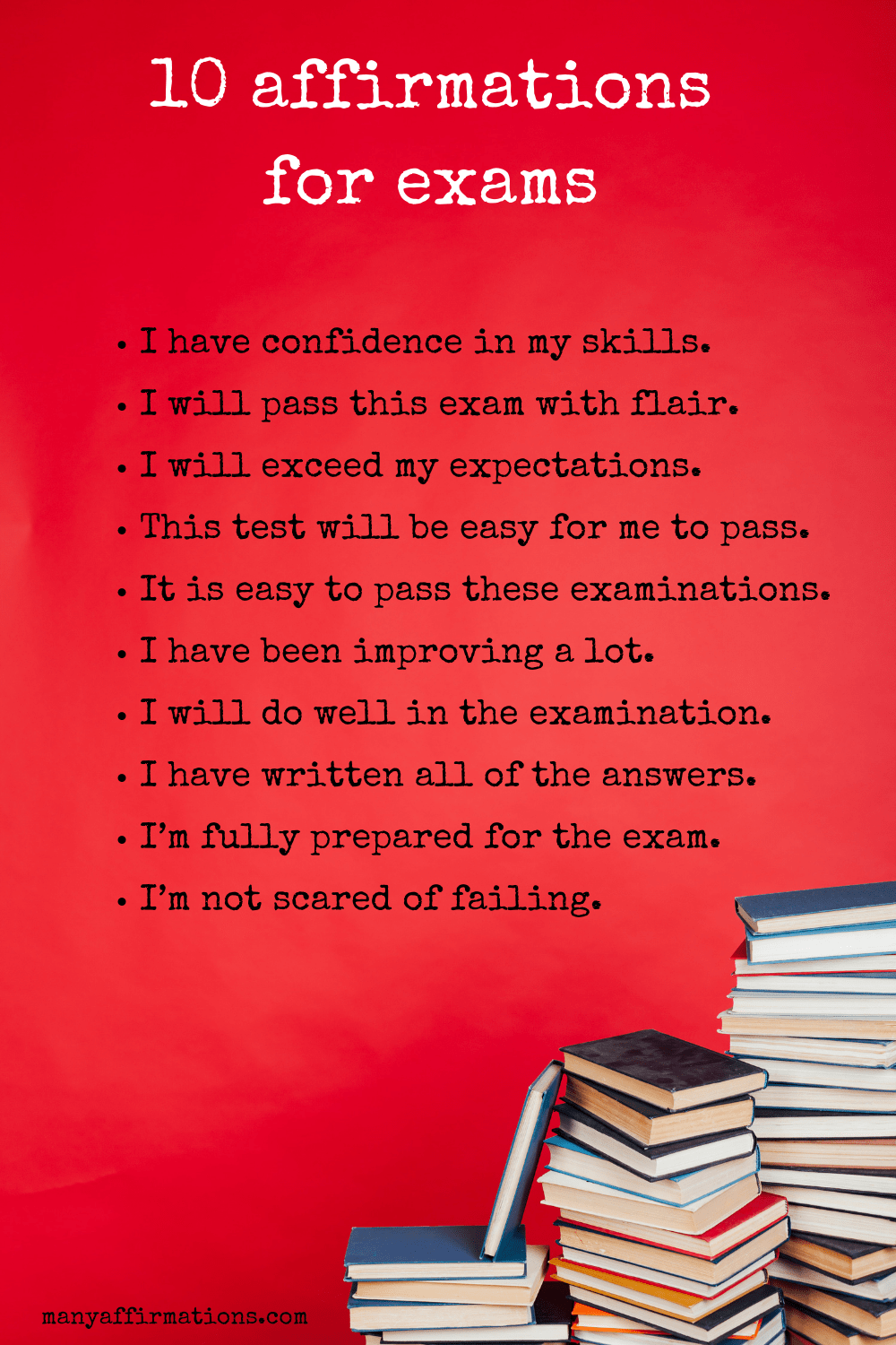 10 exam affirmations